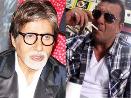 Amitabh Bachchan, Sanjay Dutt in action