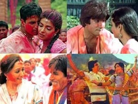 Glorification of Holi in Bollywood songs