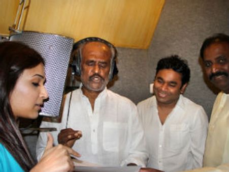 Rajinikanth records a song for Kochadaiyaan