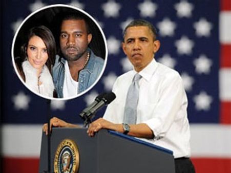 President Obama insults Kim Kardashian's boyfriend!