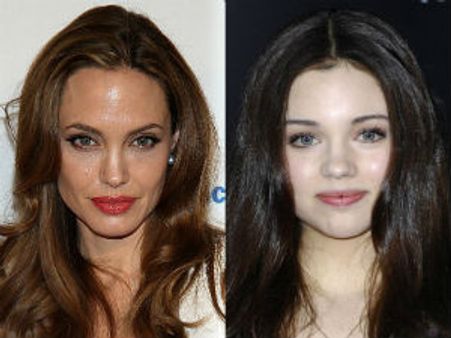 India Eisley playing young Angelina Jolie in Maleficent