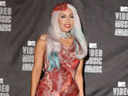 Lady Gaga sporting meat dress for The Simpsons again