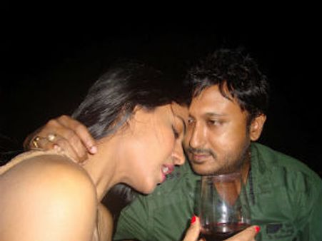 Veena Mallik snapped cosying up with Madhukar