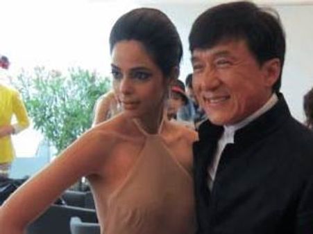 Mallika Sherawat catches up with Jackie Chan at Cannes