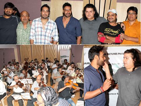 Mika Singh records a song with 100 musician for Himmatwala