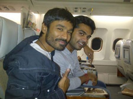 Simbu bonds with Dhanush