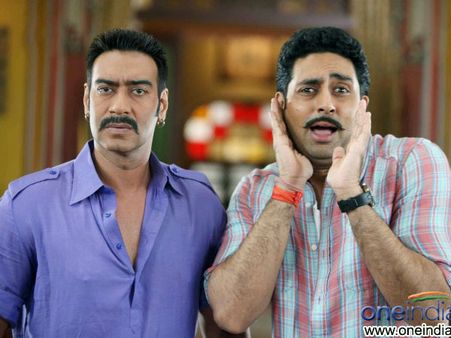 Pakodas and chutney with Ajay Devgn and Abhishek Bachchan!