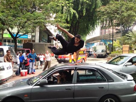 Akshay Kumar shoots for a high octane action commercial