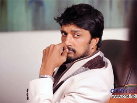 Sudeep speaks Kannada in Eega!