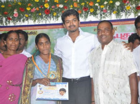 Vijay honours SSLC/HSC toppers