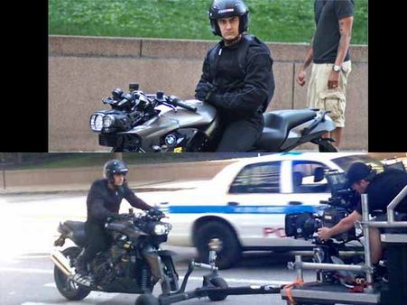 Picture revealed: Dhoom 3 baddie Aamir Khan riding a black BMW bike