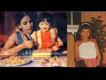Beautiful Aishwarya Rai Bachchan's childhood pictures