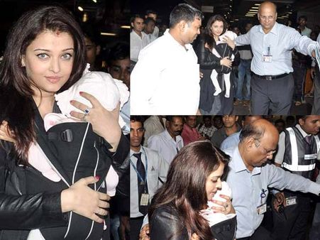 SEE PICS: Aishwarya Rai Bachchan and daughter Aaradhya leave for Chicago