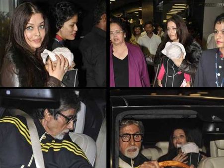 SEE PICTURE: Aishwarya Rai Bachchan, Aaradhya return to India!