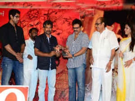 Venkatesh, Rajamouli release Rana's KVJ music