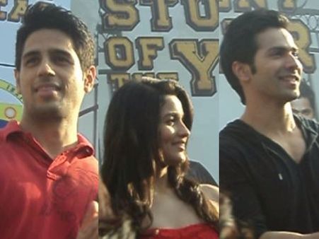 PICTURE: Karan Johar team in Bangalore to promote The Student of the Year