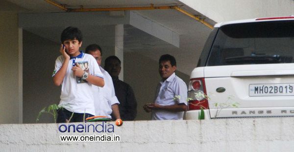 See Pictures: Saif Ali Khan's cute son Ibrahim spotted at Saif's residence