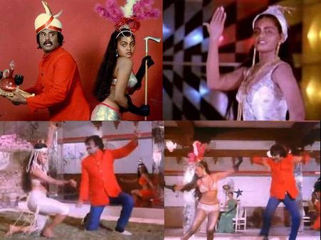 Veena Malik grooves to Rajinikanth-Silk Smitha's tune