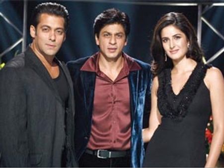 Katrina Kaif shares a great rapport with Shahrukh Khan and Salman Khan!