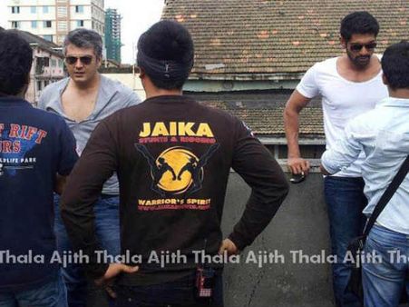 Picture: Ajith Kumar with Rana Daggubati