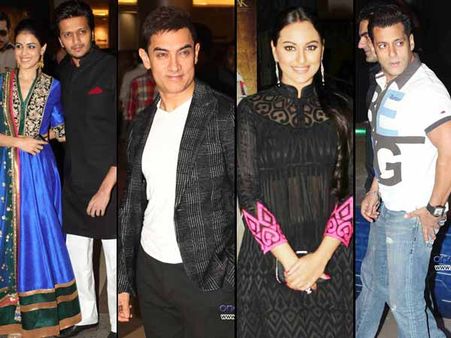 Pictures: Aamir, Salman, Sonakshi at Dabangg 2 premiere