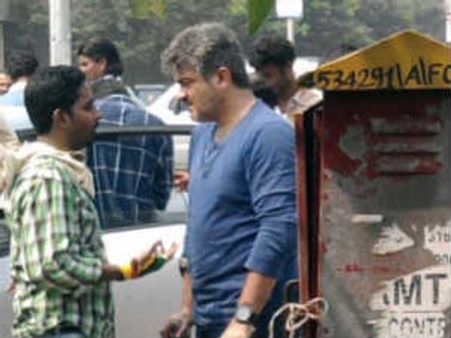 Ajith on a boat after Ducati