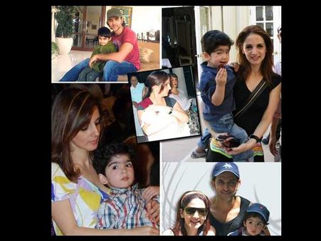 Rare and Unseen pictures of Hrithik Roshan's sons - Hrehaan, Hridhaan