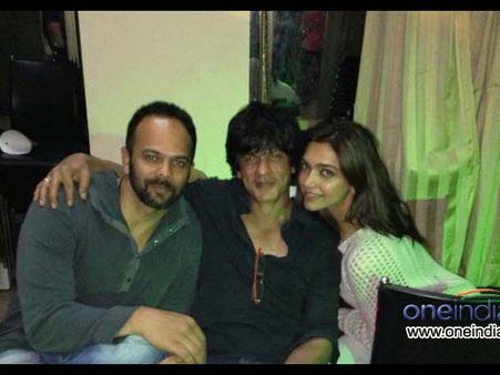 Pictures: Shahrukh Khan throws surprise birthday party for Rohit Shetty