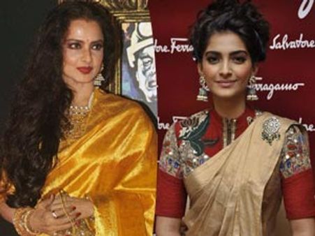 Rekha blesses Sonam Kapoor for Khubsoorat
