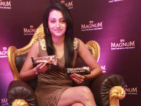 Did Trisha join fasting after launching ice cream brand?