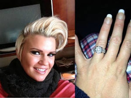 Photo: Kerry Katona shows off engagement ring
