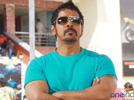 Vikram sweating it out in China on birthday