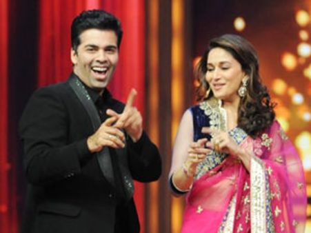 Karan Johar calls Madhuri 'mother of entertaining songs'
