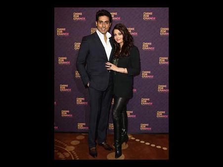 Pictures: Aishwarya, Abhishek look adorable at 'Chime For Change' concert