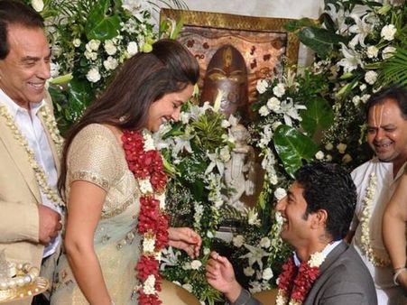 See Pictures: Hema Malini's younger daughter Ahana Deol gets engaged
