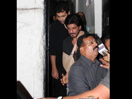 Pictures: Shahrukh Khan parties with best friend Karan Johar