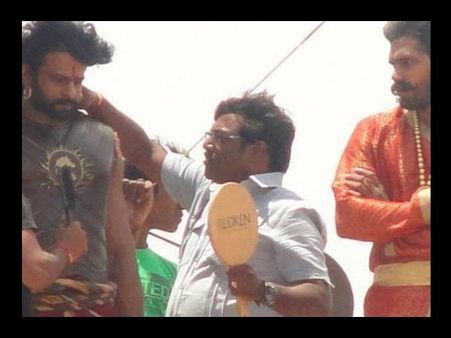 Baahubali on-set pictures: Prabhas-Rana first look revealed