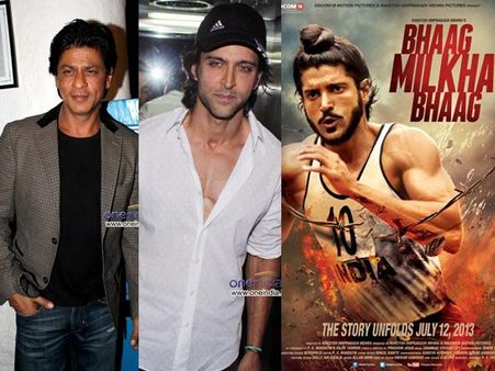 Shahrukh Khan, Hrithik Roshan praise Bhaag Milkha Bhaag