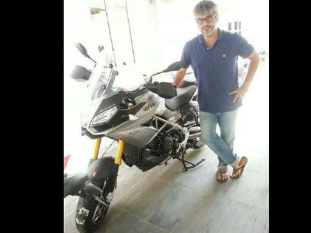 Photos: Ajith Adds Aprilla Caponord 1200 To His Bike Collection