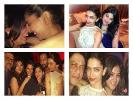 Deepika And Sharukh At Happy New Year Party In Dubai