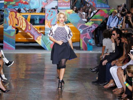 Rita Ora Makes Catwalk Debut At New York Fashion Week