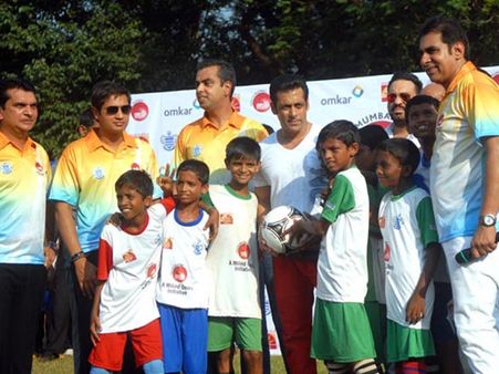 See Photos: Salman Khan Playing Football For Charity
