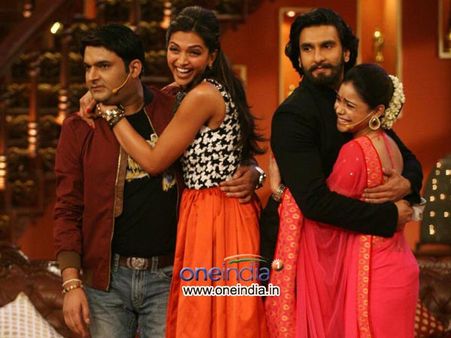 Photos: Deepika Padukone, Ranveer Singh On Kapil Sharma's Comedy Nights!