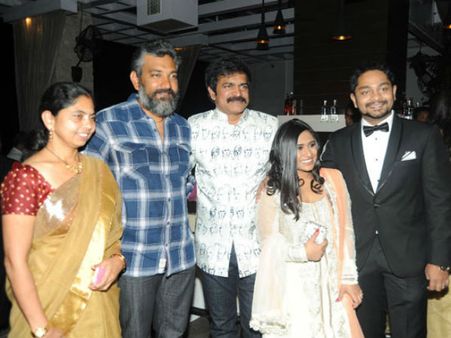 Photos: Rajamouli, Ravi Teja At Brahmaji's Son Wedding Reception