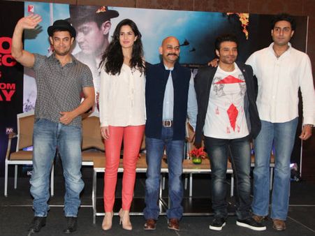 Pics: Aamir Khan's Dhoom 3 Team Meets Tamil Press