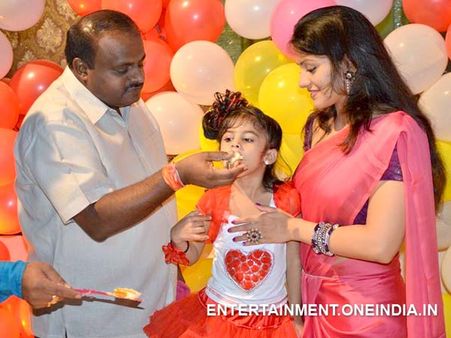 Photos: Radhika-Kumaraswamy Celebrate Daughter Shamika's 4th Birthday