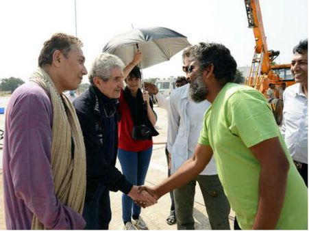 Oscar Winning Director Visits SS Rajamouli's Baahubali Set