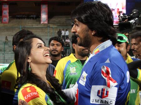 CCL 4 Picture: Sudeep Bonds With Bhavana
