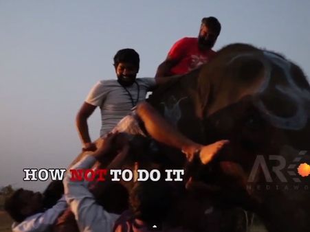 Baahubali New Video: Rajamouli Teaches How To Climb Elephant