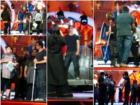 Zee Cine Awards 2014: Shahrukh Khan Rehearsing In Pictures